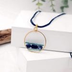 Μακρύ κολιέ με ημιπολύτιμες πέτρες - Image 2