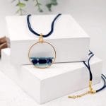 Μακρύ κολιέ με ημιπολύτιμες πέτρες - Image 3