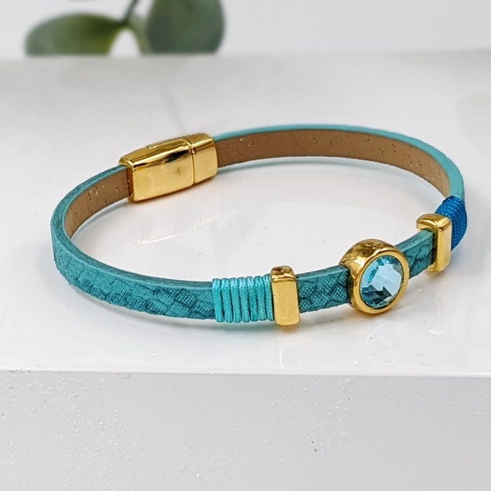 Γυναικείο βραχιόλι με κρύσταλλο Swarovski - Image 2