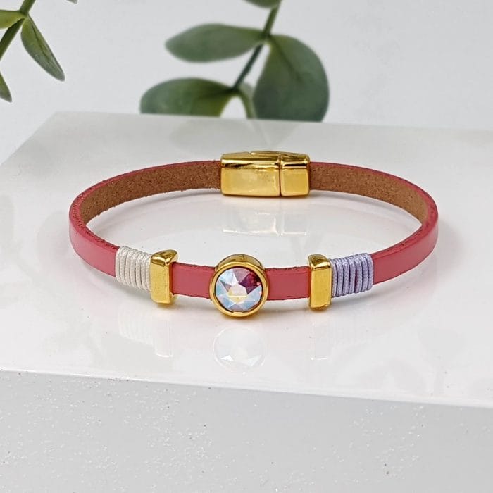 sb206659-1 Γυναικείο βραχιόλι με κρύσταλλο Swarovski - Image 3