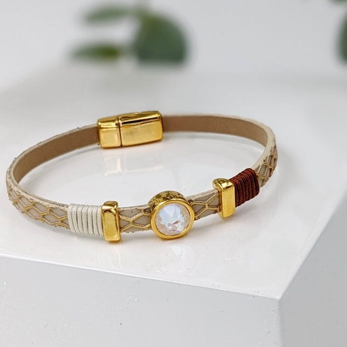 sb206759-1 Γυναικείο βραχιόλι με κρύσταλλο Swarovski - Image 4