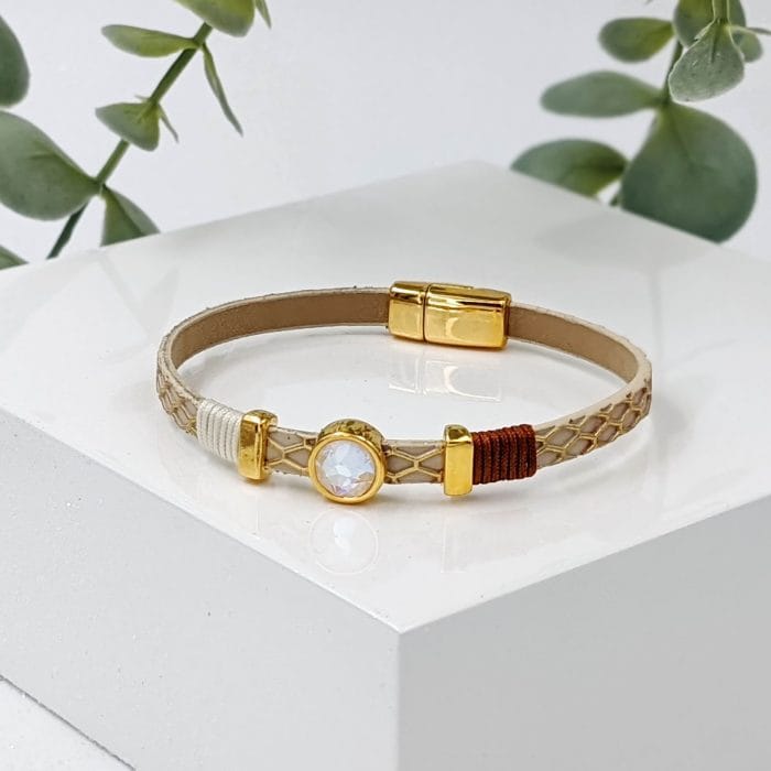 sb206759-2 Γυναικείο βραχιόλι με κρύσταλλο Swarovski - Image 3