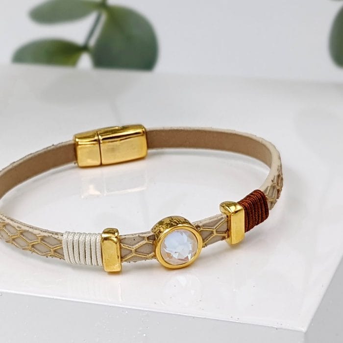 sb206759-3 Γυναικείο βραχιόλι με κρύσταλλο Swarovski - Image 2