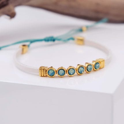 Δερμάτινο βραχιόλι με κρύσταλλα Swarovski