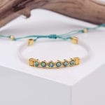 Δερμάτινο βραχιόλι με κρύσταλλα Swarovski - Image 2