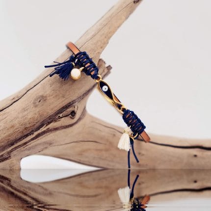 Χειροποίητο δερμάτινο βραχιόλι