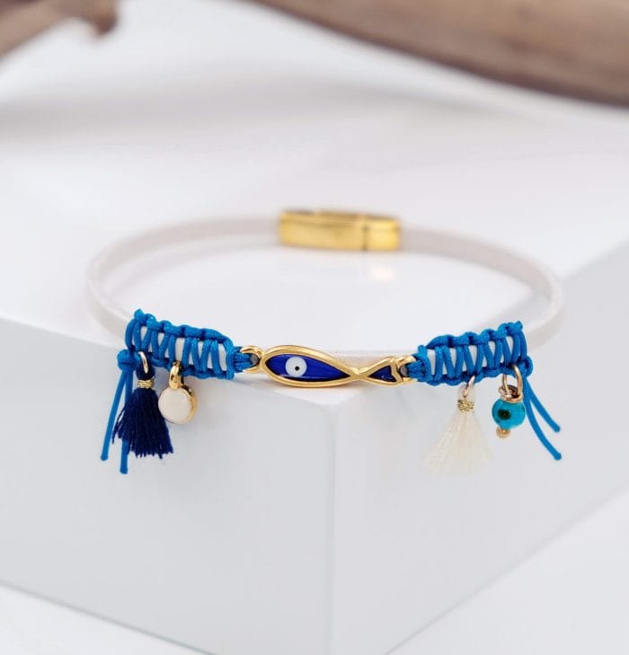 Χειροποίητο δερμάτινο βραχιόλι - Image 3