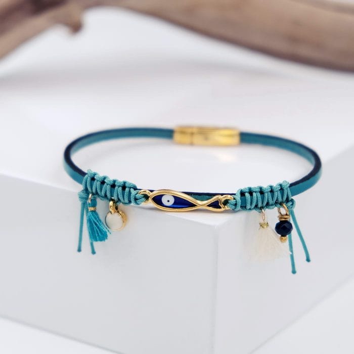 Χειροποίητο δερμάτινο βραχιόλι