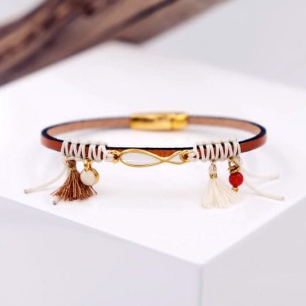 Χειροποίητο δερμάτινο βραχιόλι