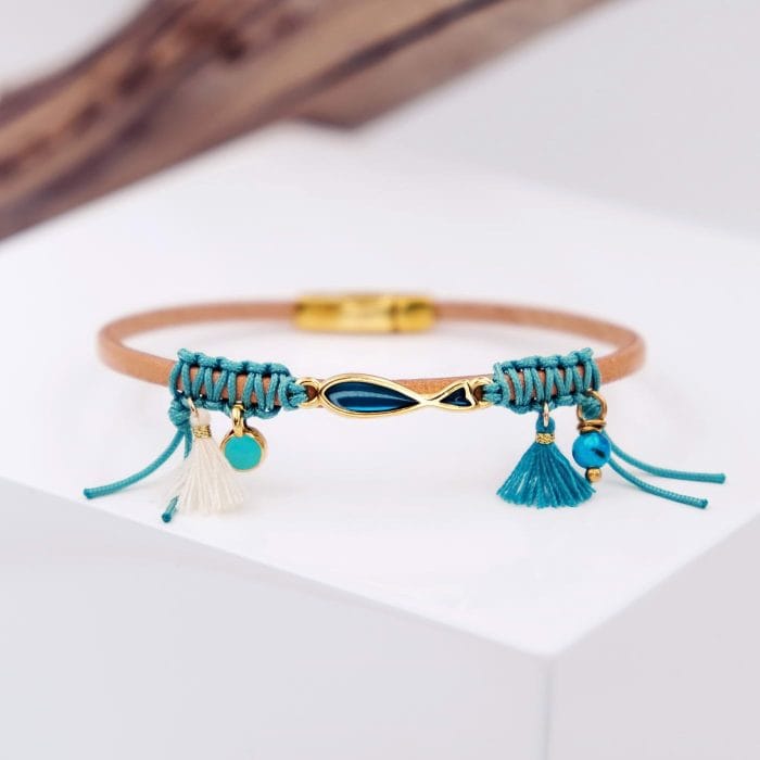 Χειροποίητο δερμάτινο βραχιόλι