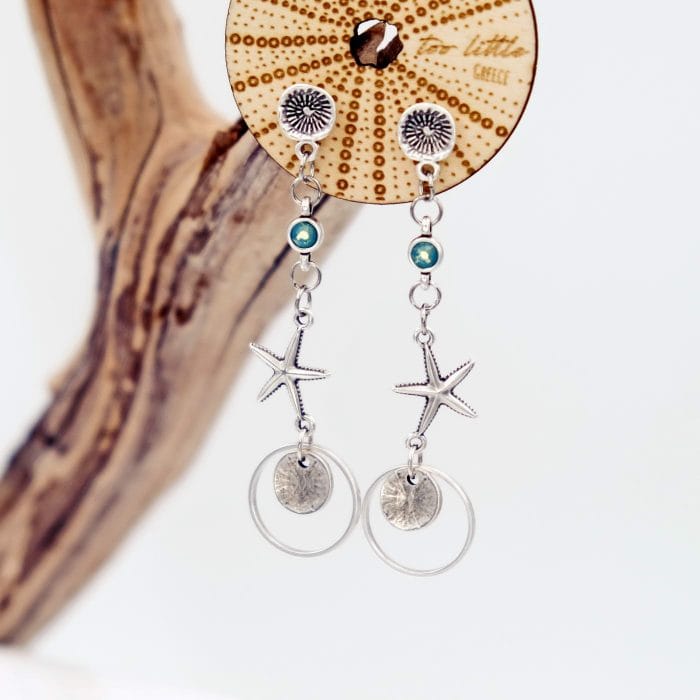 Μακριά σκουλαρίκια Toolittle με κρύσταλλα - Image 3