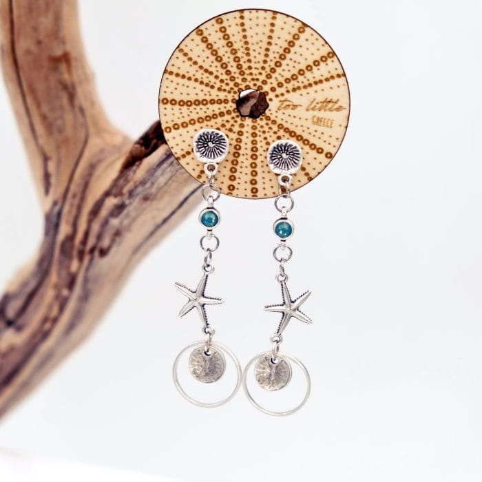 Μακριά σκουλαρίκια Toolittle με κρύσταλλα - Image 2