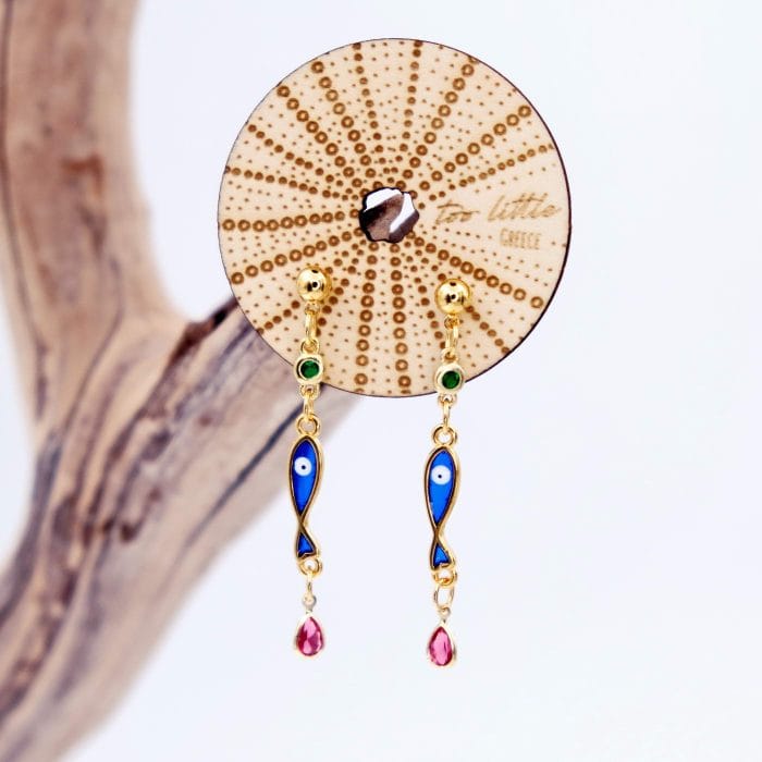 Κρεμαστά σκουλαρίκια με ζιργκόν