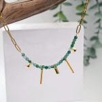 Κοντό κολιέ με χάντρες