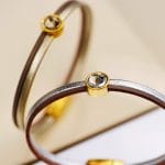 Χειροποίητο δερμάτινο βραχιόλι Silver touch - Image 3