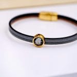 Χειροποίητο δερμάτινο βραχιόλι - Image 2