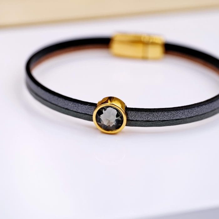 Χειροποίητο δερμάτινο βραχιόλι - Image 2