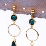 Χειροποίητα σκουλαρίκια Enamel drop - Image 2