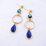 Χειροποίητα σκουλαρίκια Enamel drop - Image 5