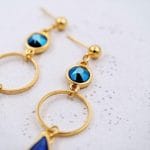 Χειροποίητα σκουλαρίκια Enamel drop - Image 3