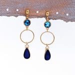 Χειροποίητα σκουλαρίκια Enamel drop - Image 2