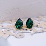 Χειροποίητα καρφωτά σκουλαρίκια Crystals - Image 4