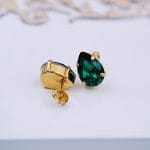 Χειροποίητα καρφωτά σκουλαρίκια Crystals - Image 2