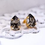 Χειροποίητα καρφωτά σκουλαρίκια Crystals - Image 5