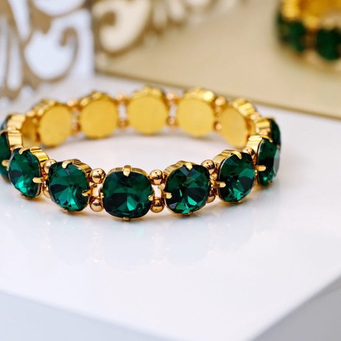 Ελαστικό βραχιόλι με κρύσταλλα - Image 3