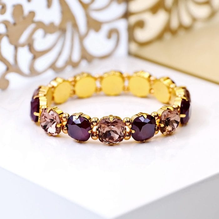 Ελαστικό βραχιόλι με κρύσταλλα - Image 3