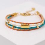 Βραχιόλι με βαμβακερά κορδόνια - Image 2