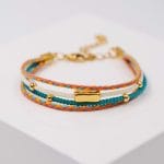 Βραχιόλι με βαμβακερά κορδόνια