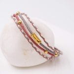 Βραχιόλι με βαμβακερά κορδόνια