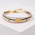 Βραχιόλι με βαμβακερά κορδόνια