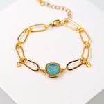 Βραχιόλι αλυσίδα με κρύσταλλο - Image 2