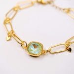 Βραχιόλι αλυσίδα με κρύσταλλο - Image 3