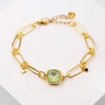 Βραχιόλι αλυσίδα με κρύσταλλο