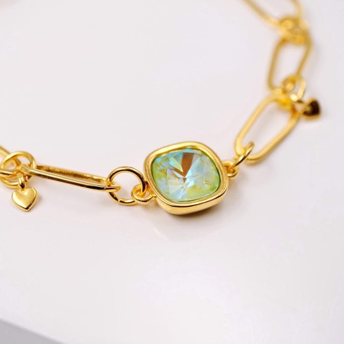 Βραχιόλι αλυσίδα με κρύσταλλο - Image 2