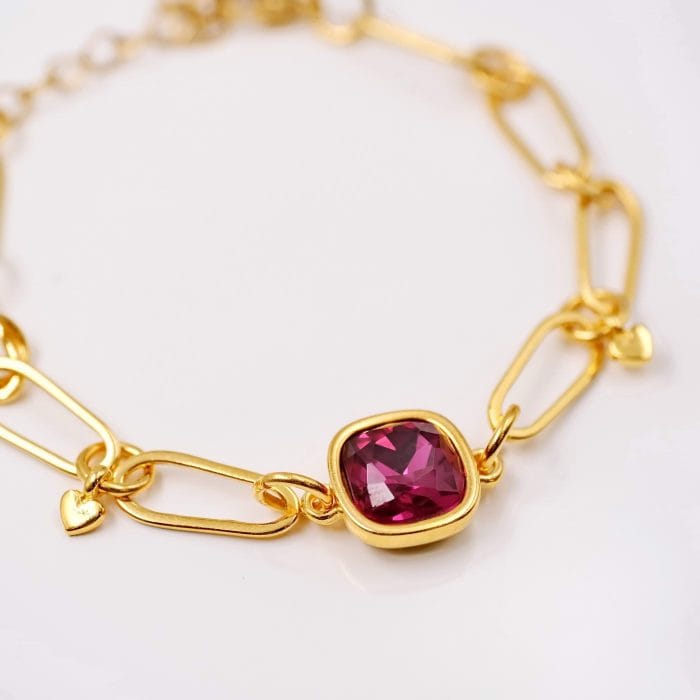 Βραχιόλι αλυσίδα με κρύσταλλο - Image 2