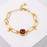 Βραχιόλι αλυσίδα με κρύσταλλο