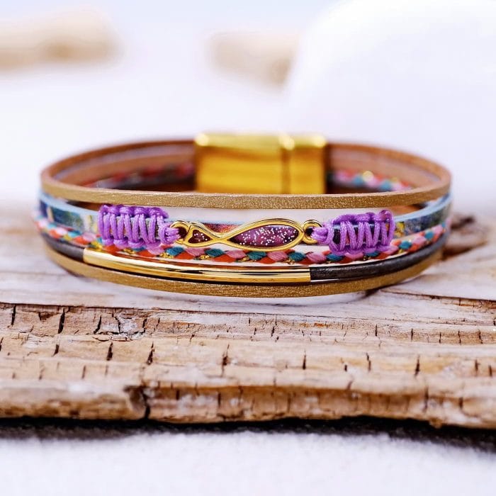 Δερμάτινο βραχιόλι Blue Ocean - Image 2