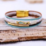 Δερμάτινο βραχιόλι Blue Ocean - Image 2