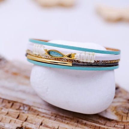 Δερμάτινο βραχιόλι γυναικείο