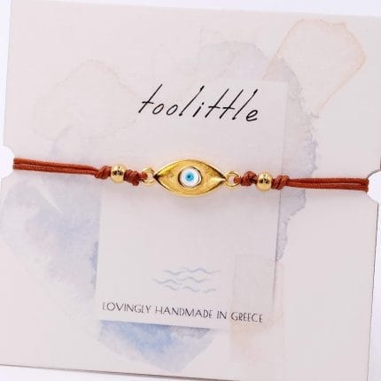 Μακραμέ βραχιόλι με μάτι