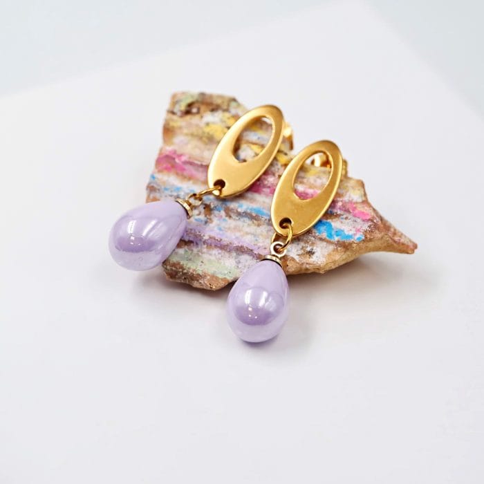 Επίχρυσα σκουλαρίκια σταγόνες