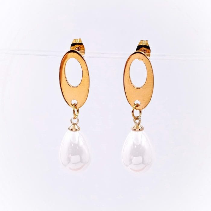 Επίχρυσα σκουλαρίκια σταγόνες Επίχρυσα σκουλαρίκια σταγόνες