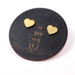 Επίχρυσα σκουλαρίκια Αγάπη - Image 3