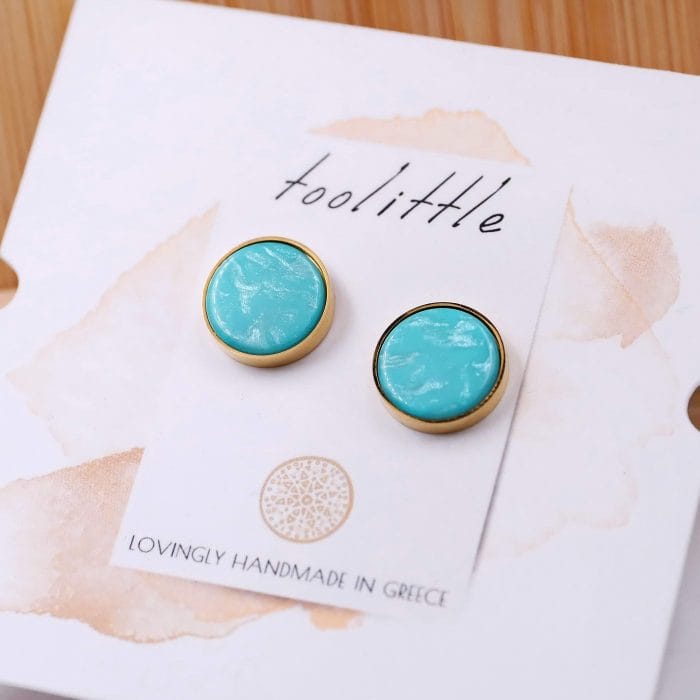 Καρφωτά σκουλαρίκια Candy Dots - Image 2