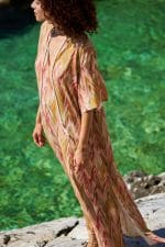 Μακρύ καφτάνι KOKKOSAMMOU Antiparos - Image 4