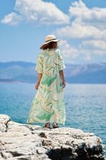 Μακρύ καφτάνι KOKKOSAMMOU Kythera - Image 4